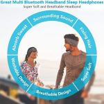 Beechain Bluetooth Sleeping Headphones – Headband ya Muziki