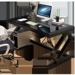 Modern Home Study Computer Desk with Glass